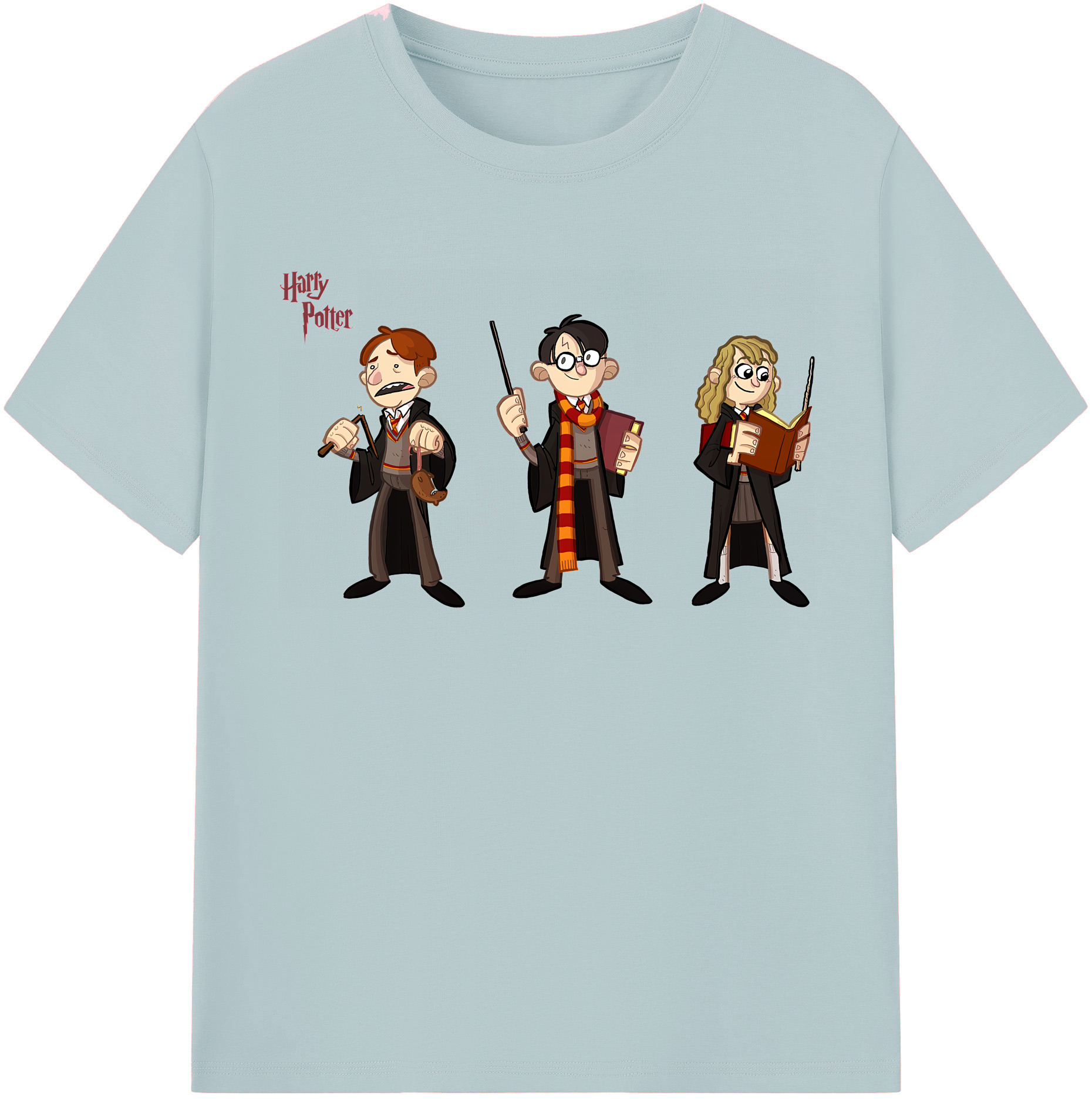 （画像用） Harry Potter ハリー・ポッターシリーズ 綿100％半袖Tシャツ（フロントプリント）